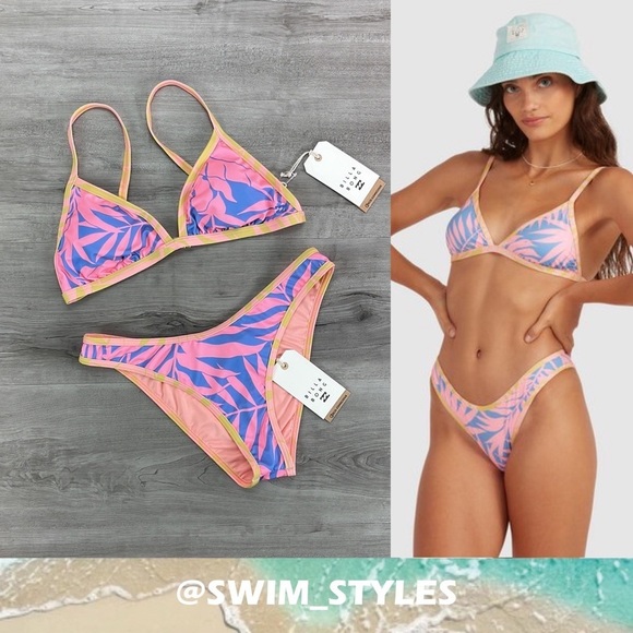 ☀️BILLABONG☀️ MYSTIC BEACH CECI TRI MYSTIC BEACH HIKE PANT BIKINI SET - Picture 1 of 12